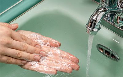 Hand washing is important to stop the spread of COVID-19.